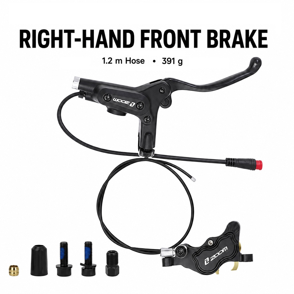 ชุดเบรกไฮดรอลิกแบบ 4 ลูกสูบ ZO - Zoom Hydraulic Brake 4 Piston E-Scooter บทวิจารณ์และราคา
